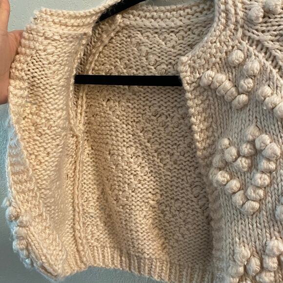 Toddler Girls Chickwish Knit your love chunky open cardigan size 2-3Y - Picture 2 of 6